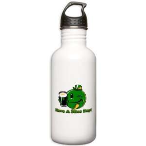 Stainless Water Bottle 1.0L Irish Have a Nice Day Smiley Face Beer St 