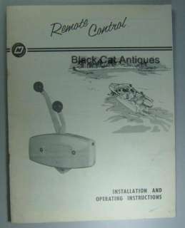 Orig OMC Remote Control Installation & Operating Guide  