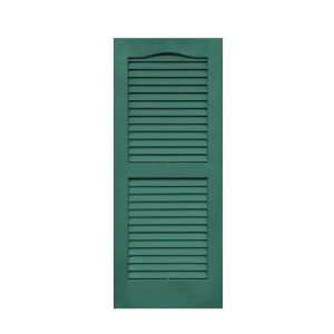 Severe Weather 14.5 x 42.5 Heritage Green Louvered Vinyl Exterior 
