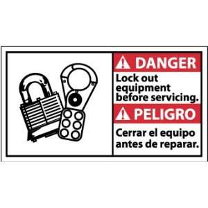    SIGNS LOCK OUT EQUIPMENT BEFORE SERVICING