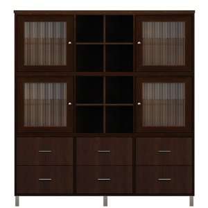   : Holly Espresso Wood Personal Storage Cabinet: Patio, Lawn & Garden