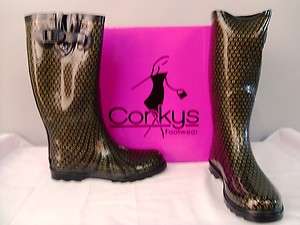 Corkys Sunshine Rainboots Goldmine 10  
