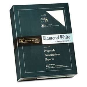  New Southworth 3122410   25% Cotton Diamond White Paper 