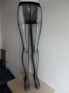 Black Bikini seamed Stocking Pantyhose Tights 20D  