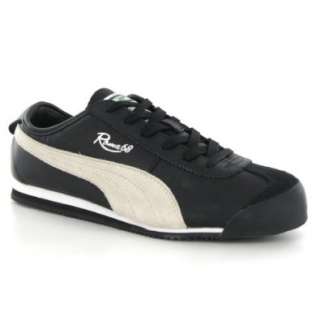  Puma Roma 68 Black White Leather Mens Trainers: Shoes