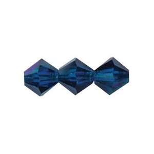   4mm Bicone Czech Crystal Blue Capri AB Beads Arts, Crafts & Sewing