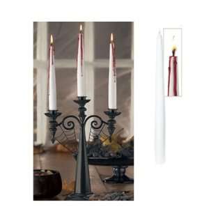   Tapers Candles Halloween Decor, Red Bleed, 2 piece