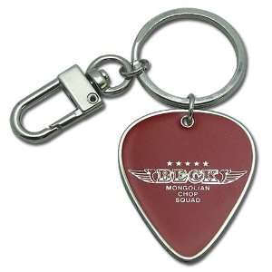  Beck Wing Logo Guitar Pick Metal Keychain 3926 Toys 