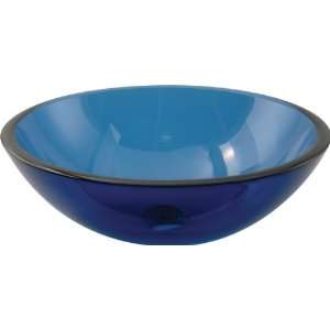  Aqua Brass Round basin w/ round Edge 97028 Navy Blue