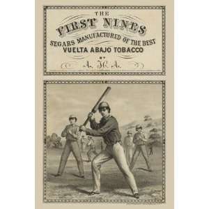   Tobacco Label first nines segars 1867 12 x 18 Poster