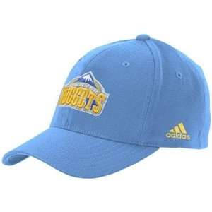  Denver Nuggets Basic Flex Fit Hat (Light Blue) Sports 