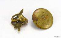     Vintage 10k Yellow Gold Coral Ruby Scimitar Crescent Masonic Pin