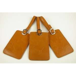  Cruelty free Embossed Leather Luggage Tags (India 