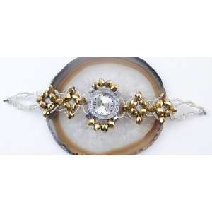  watch bracelt swarovski crystal beads   clear Everything 