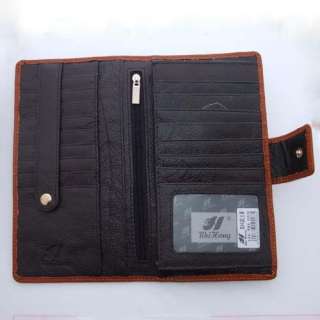   Embossed Genuine Real Leather Wallet Purse Credit Card Coin Pouch