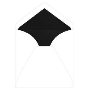  Inner Wedding Envelopes   Royal White Black Lined (50 Pack 