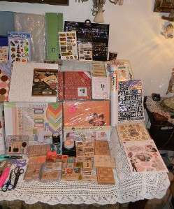   SCRAPBOOKING LOT~STAMPS~PUNCHES~2000 PC~ NEW CROP IN STYLE ~RIBBONS