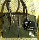 Makowsky Gorgeous Green Leather Satchel Handbag Original Price $258 
