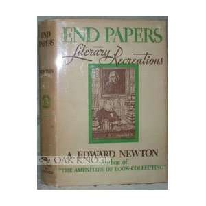 END PAPERS   LITERARY RECREATIONS    DREAM CHILDREN EDITION [Unknown 