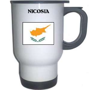 Cyprus   NICOSIA White Stainless Steel Mug