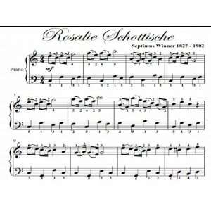  Rosalie Schottische Big Note Piano Sheet Music: Septimus 