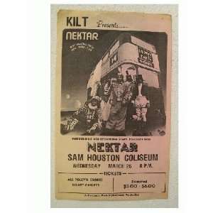  Nektar Handbill Poster Houston Band Shot 
