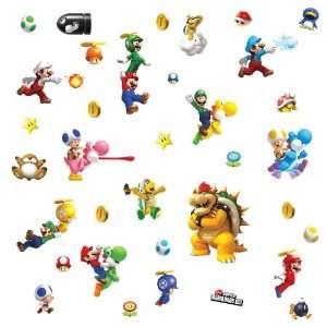  Super Mario Bros. Wii Peel and Stick Wall Decal: Home 