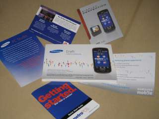 Samsung Craft, User Guide Manual Booklet and Box NEW  