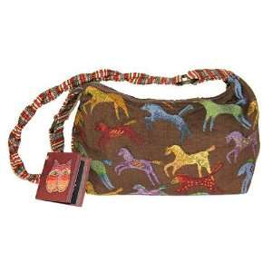  Medium Hobo Bag Dancing Horses By The Each: Arts, Crafts & Sewing