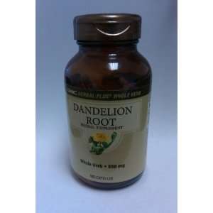  GNC Herbal Plus Dandelion Root, 550mg, Capsules, 100 ea 