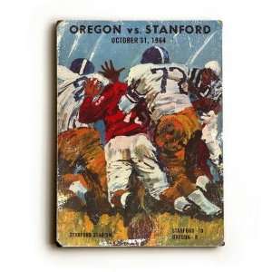  Standford vs Oregon Wood Sign (9 x 12)(Solid) Sports 