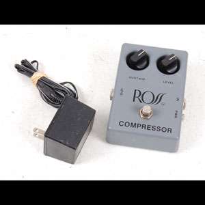 Vintage ROSS Compressor Gray Classic Guitar Effects Pedal w/ Power 