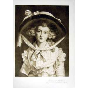  1906 Art Journal Portrait Mrs Warde Beautiful Woman