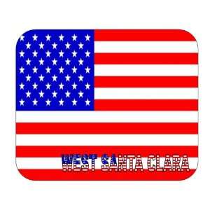  US Flag   West Santa Clara, California (CA) Mouse Pad 