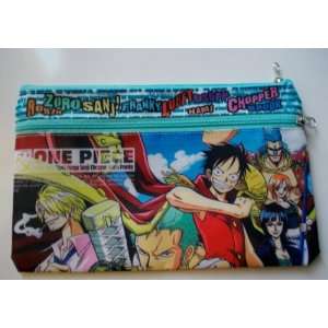   One Piece Luffy Zoro Sanji Zipper Multi Purpose Pouch 