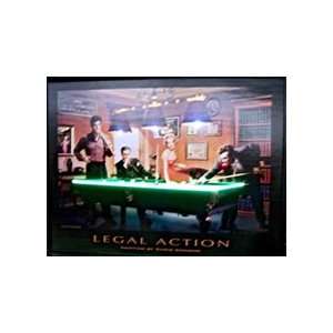  Legal Action Neon LED Poster