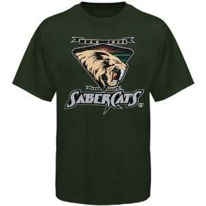  San Jose SaberCats Official Logo T shirt   Green Sports 