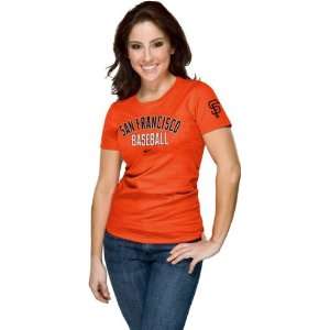  San Francisco Giants Womens Nike Orange Away Practice T Shirt 