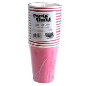  Pink Color 9 oz Cups 16 Pack In Bag Case Pack 72 