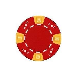  Clay Composite Tri Color Ace King Poker Chips 25 11.5 gram 