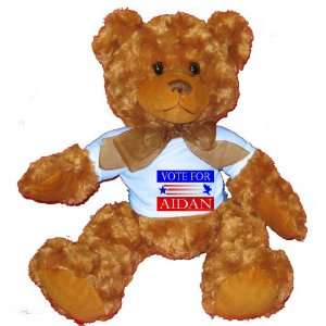  VOTE FOR AIDAN Plush Teddy Bear with BLUE T Shirt Toys 