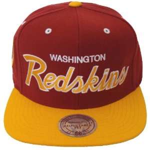   Redskins Script Mitchell & Ness Snapback Cap Hat: Everything Else