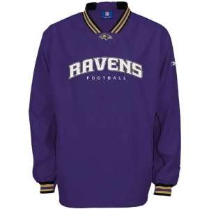  Reebok Baltimore Ravens Purple Play Dry Hot Jacket Sports 