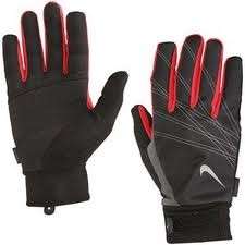   New Nike Mens Elite Storm Fit Running Gloves Black/Red/Grey:Sizes S XL