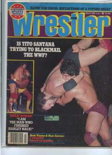 Wrestler Mar 1984 Tito Santana David Von Erich MBX6  
