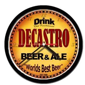  DECASTRO beer ale cerveza wall clock 