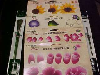 Donna Dewberry 4 RTGS 2 One Stroke Brushes Cabbage Rose Pansy 