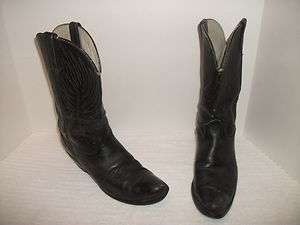 Mens Durango Well Worn Black Cowboy Boots Size 8.5 D  