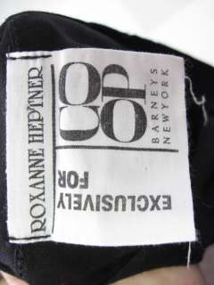 ROXANNE HEPTNER Black Ruffled Shirt Top Sz S  