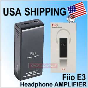 FIIO E3 HEADPHONE AMPLIFIER AMP 3.5mm EARPHONE For MP3 MP4 Player 